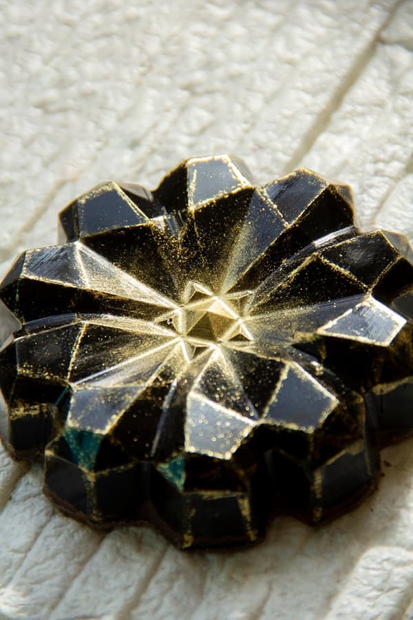 Pralineform Diamant Blomst Chokoladeform - BWB 9920 - Special 3-delt form Transparent transparent
