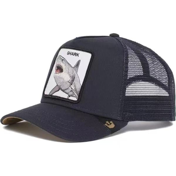 Mesh Broderte Dyrehette Snapback-hette Hai - Perfekt haihai shark