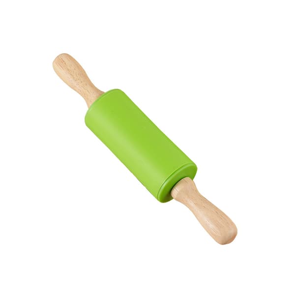9-tommers Mini Kjevle, Barnekjevle for Hjemmebaking, Blå, Grønn (2 Stykker)