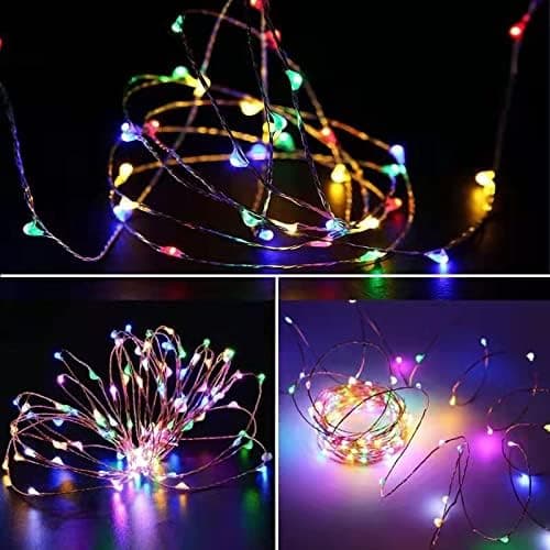2 LED-eventyrlys batteridrevne, mini batteridrevne co