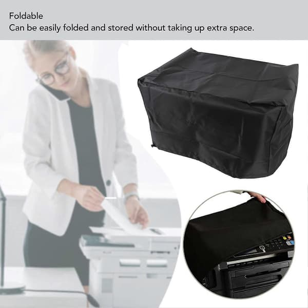 Printer Cover Dustproof Water Repellent Scratch Resistant Foldable Oxford Cloth Printer Cover for Office Workplace [DB]