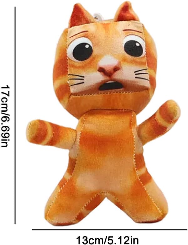 Kattdocka berlock - väskprydnad, gosedjurshänge, nyckfull accessoar, presentartikel, detaljerat broderi, samlarobjekt, stylingaccessoar