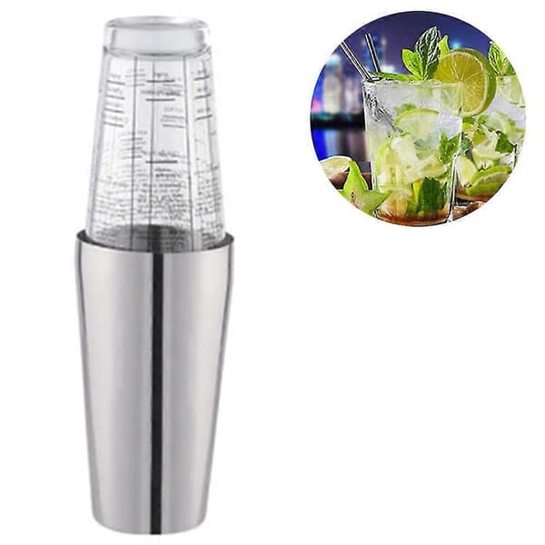 Rustfrit stål 700ml Krus + 400ml Glas Fødevaresikker Cocktailshaker