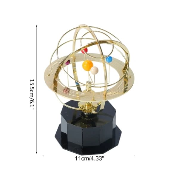 Solsystem Planet Perpetual Motion Borddekorasjon Rotasjon Swing Globe Leke