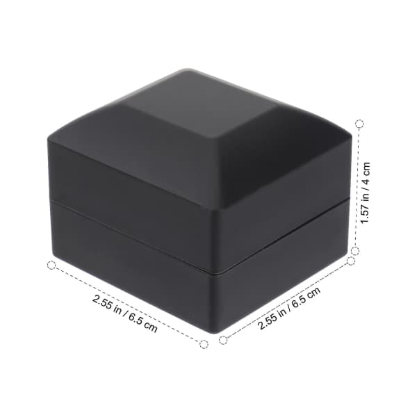 Halsband Smyckeskrin Smyckeskrin Presentförpackning Ringbox Bröllopsceremoni LED-belysning Ringbox
