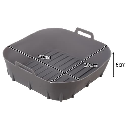 Airfryer Silikonform 20x20x6cm - Kurv til Airfryer