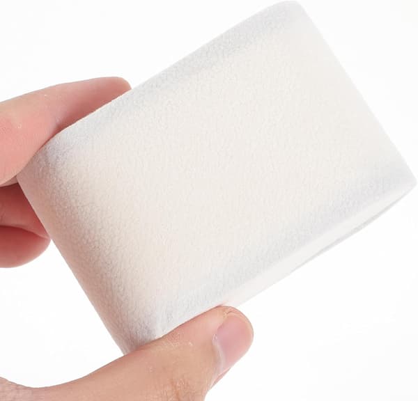3 st klockkudde armbandskudde från pärlor velour skumplast vit rektangulär klocklåda Smyckesvitrin smyckesförvaring Armbandspresentation -