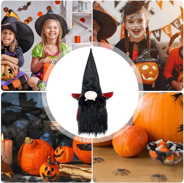Lysende ansigtsløse nisser - Bærbare efterårs-Gonk-dukker til Halloween-dekorationer og bryllupper