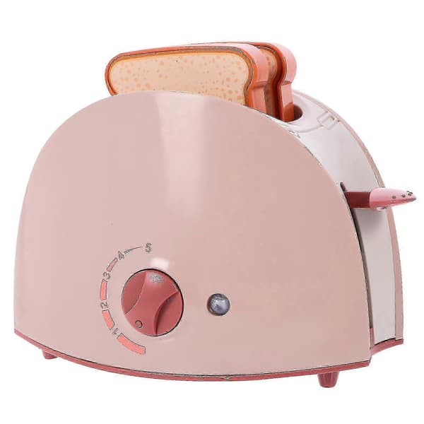 1 Set Simulation Toaster Toy Set Toddler Pretend Bread Machine Toy Safe Electric Small Toaster Toy Banmo