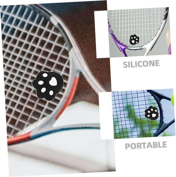 Tennisracketdemper 4 stk i silikon for tennis -