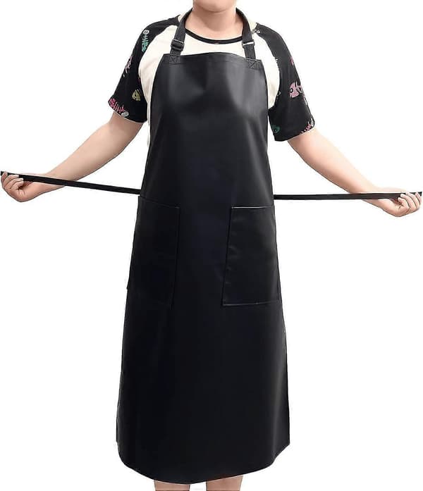 Waterproof Apron Without Pocket - Adjustable Water and Oil Resistant Apron for Various Tasks