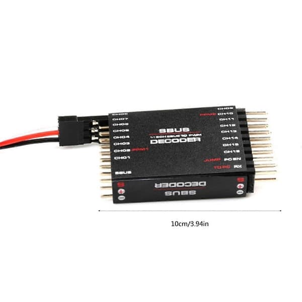 SBUS to 16CH PWM Converter SBUS to PWM/PPM Decoder Two-way PPM Support Conversion for Futaba Orange SBUS Signals [DB] As Shown As Shown