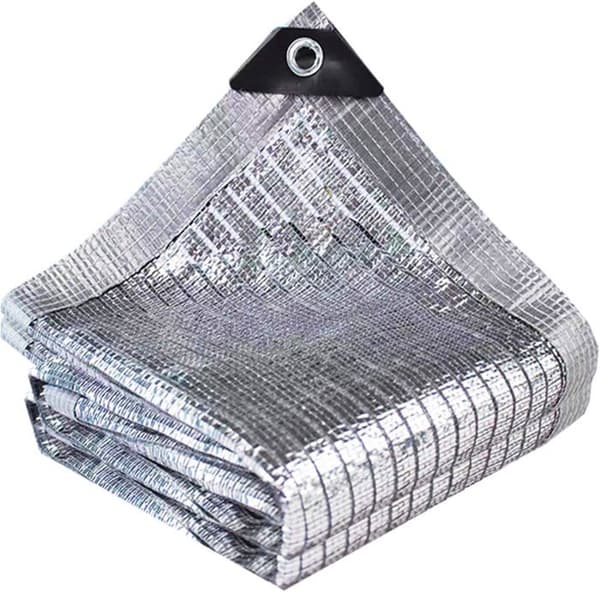 Aluminium Shade Net 3 x 2 m - Silver, UV Protection, Windproof, Privacy Screen