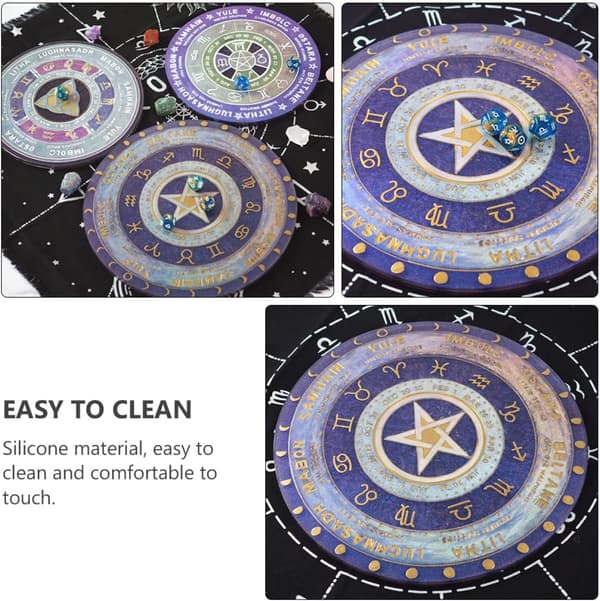 DIY Silikoneform til Krystal Epoxyharpiks Spådomsspejlform, Håndlavet Stjernetegn Støbeform