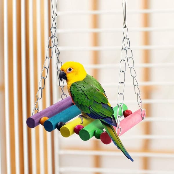 Parrot Toy, Swing, Chew, Hanging Bell, Cage Hammock, KLB