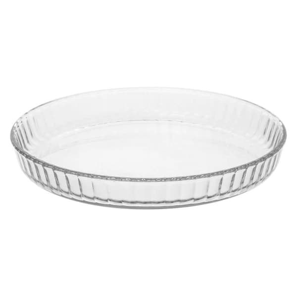 Tærtefad af glas med låg