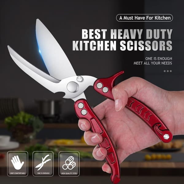 Heavy Duty Chicken Shears - A Must-Have Kitchen Scissors for Chicken