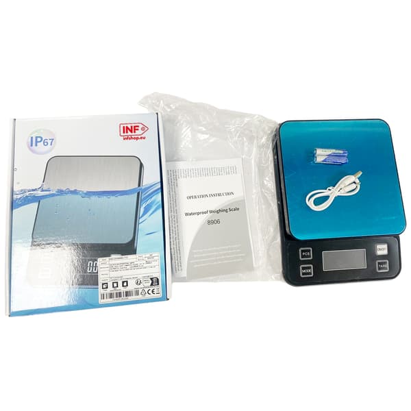 Digital Kitchen Scale Waterproof Baking Scale 10kg/1g 654
