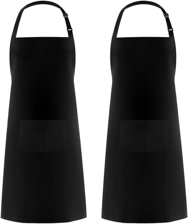 2-pakning justerbare vanntette forklær med 2 lommer for C