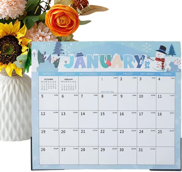 kjøleskapskalender 2026-2027 januar 2026 til juni 2027 C - C