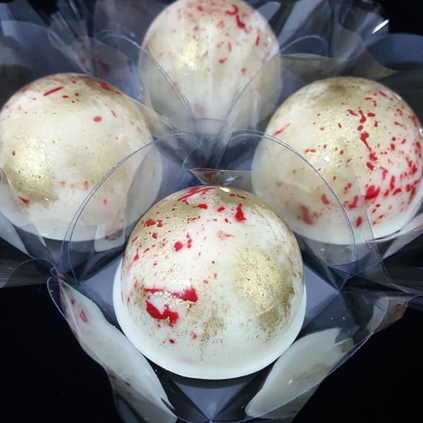 Praline Mold Dome Chocolate Mold - BWB 9457 - Special 3 Part Mold Transparent transparent