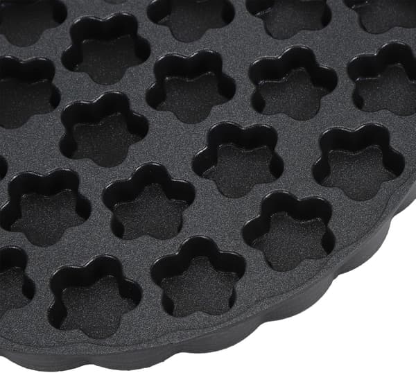 Waffle Iron Double-Sided Nonstick 180° Rotation 5 Min for Egg Waffles Cones [Ho]