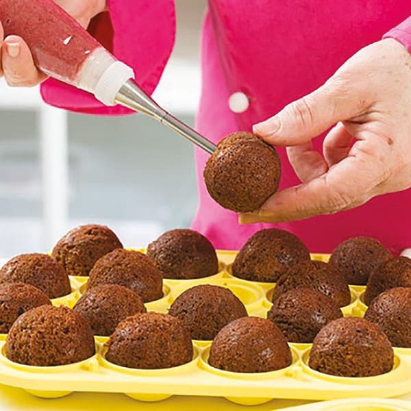 Cake Pops Silikonimuotti - Decora Sitruunankeltainen