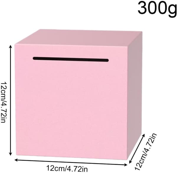 Spardose til mønter i rustfrit stål pink - Rosa