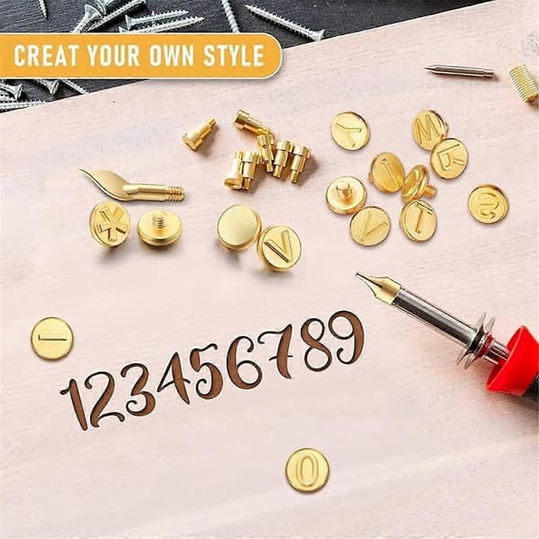Wood Burning Kit DIY Wood Burning Letters Stencils Set