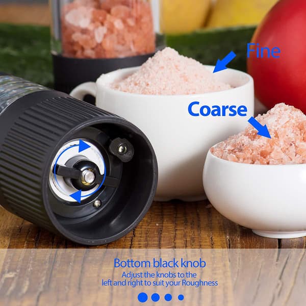 Kitchen Electric Pepper Grinder Battery Operated Salt or Pepper Automatic Mill with LED Light