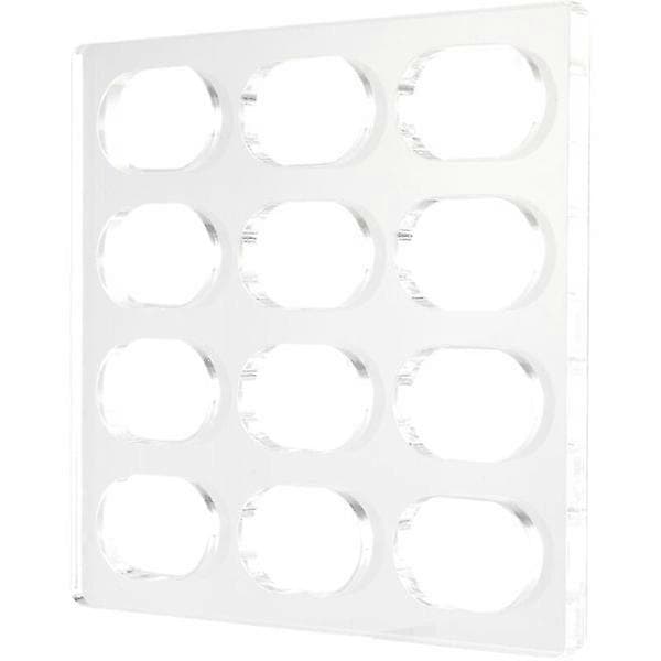 Klar oval polycarbonat kageform til bagning og dekoration af Dacquoise Macarons