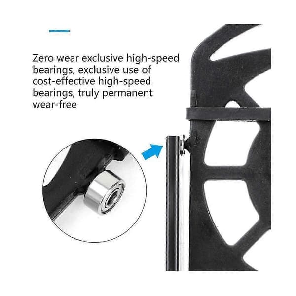 Phone Swing Pedometer Holder, Automatic Silent USB Shaker for 2 Phones Under 6.5 Inches, Desktop Use, Black