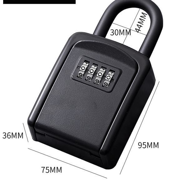 Key box with hook, key safe, waterproof secure outdoor key box, for home