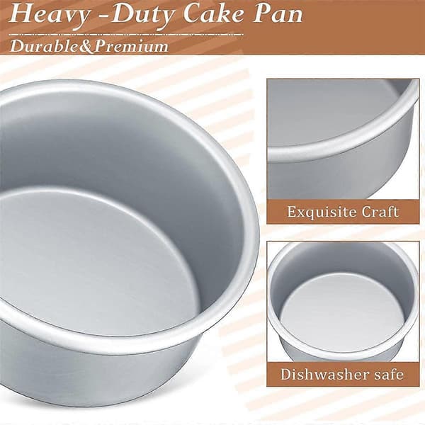 18 Pieces 10 cm Small Cake Pan Mini Round Cake Molds for Baking Cake Pans Cheesecake, Pizza, Quiche