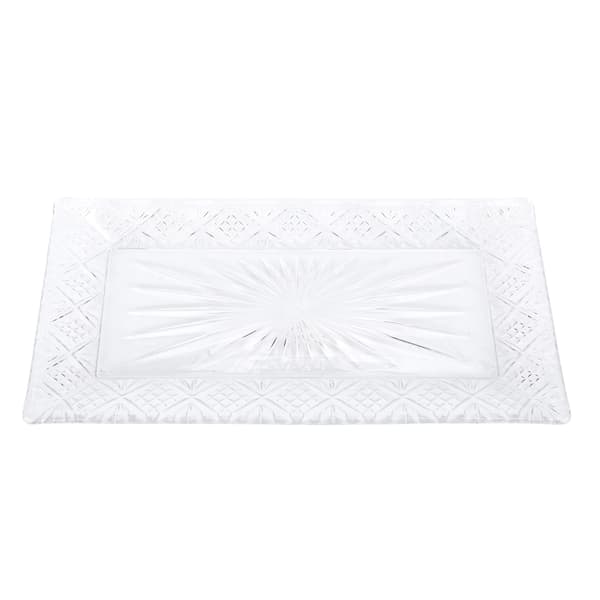 Y5431AB Rektangulær glassplate buffet matdisplay stativ vestlig mat kake glassplate stativ