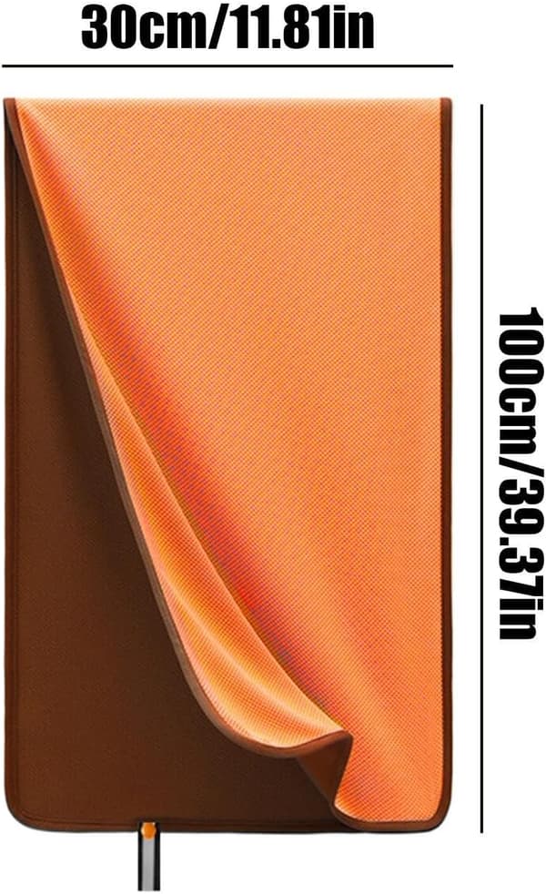 Forfriskende håndklæder til varmt vejr, 30 x 100 cm, bløde, åndbare orange - Orange