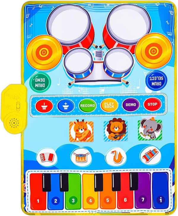 musikkmatte for barn multifunksjonell Sensorik-Trommel musikk-læringsleketøy Yt620 - Yt620