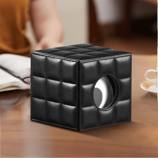Tissue Box Cover, PU Leather Square Tissue Box Holder, Napkin Dispenser