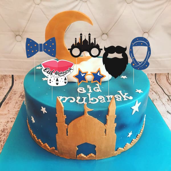 Islam Ramadan Kake Toppers Kakepynt Eid Mubarak Festutstyr 2 2