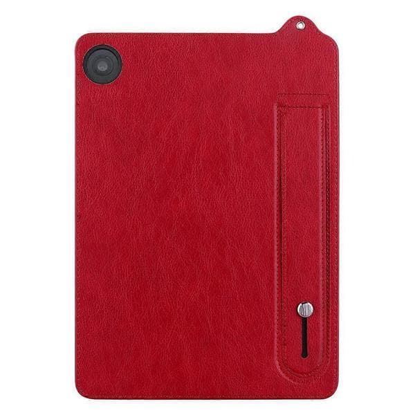 Practical and Beautiful Tablet Case for Fire HD 8 (2018) / (2017) / (2016) / (2015) Hand Strap Kickstand Leather Case