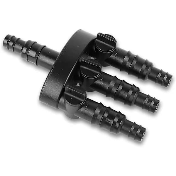 Hose distributor 3-way for fountains and water features, hose coupling
