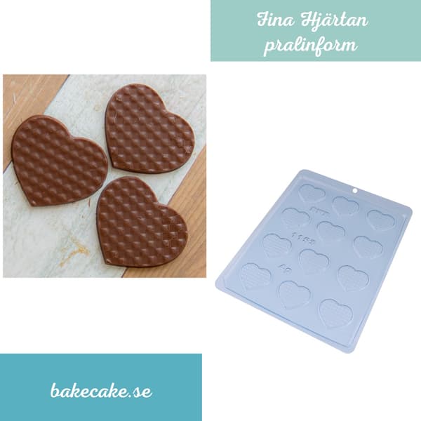 Pralineform Hjerte Chokoladeform - BWB 1153