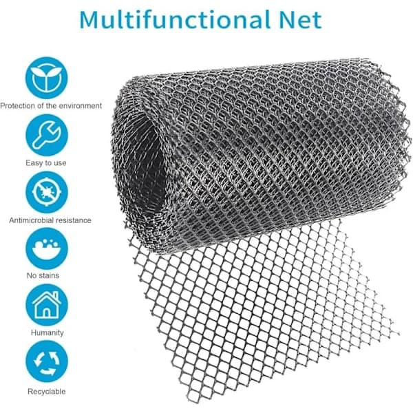 Fine Mesh Wire Netting, Wire Mesh, Stainless Steel Wire Mesh Rat-Proof Net for Garden Construction Windows or Doors Ventilation Grille (6M x 127mm)