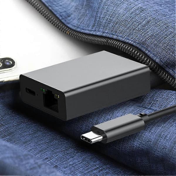 Til Google TV 4K USB Dock Adapter USB C Ethernet USB C til Ethernet Adapter Plug and Play Understøtter PD