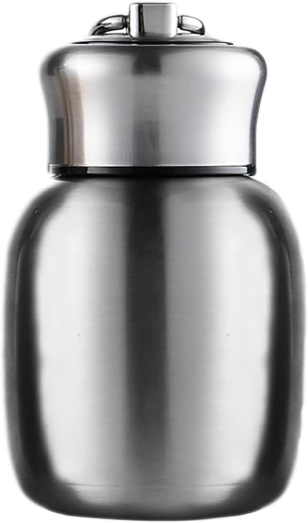200 ml Liten Isolerad Flaska (Silver) - Läcksäker Isolerad Vattenflaska