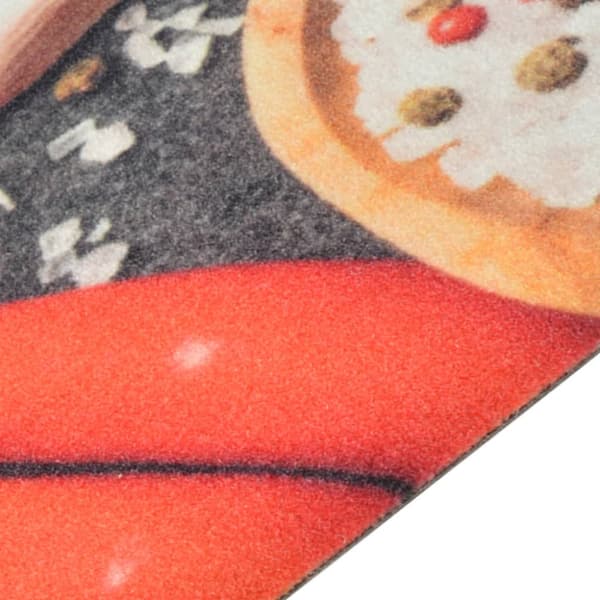 Kitchen mat machine washable vegetables 60x180 cm velvet