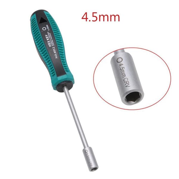Metallic Anti-Slip Handle Tool Wrench Nut Driver Socket Screwdriver Matches the image 12mm Matches the image 12mm