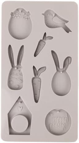 Silikoneform \"Happy Spring\" med 8 forskellige motiver