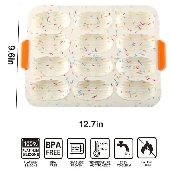 Mini Baguette Baking Tray, 34.5x 24 Cm, Non-stick Perforated Sheet