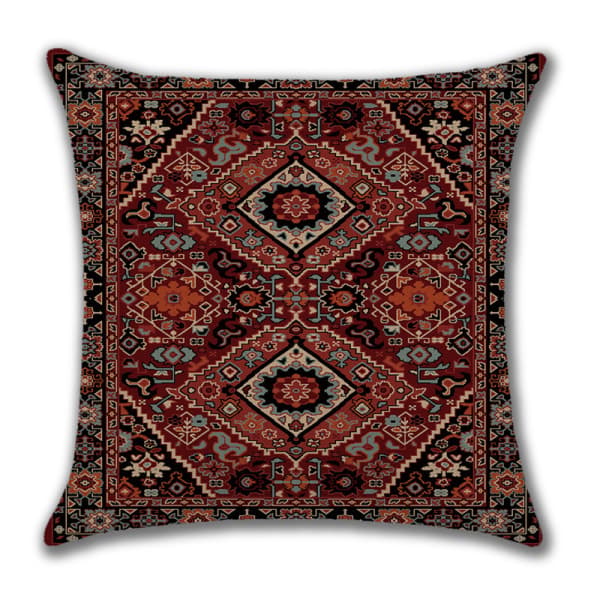 Persiska Geometriska Dekorativa Kuddfodral Heminredning Set om 4 Dekorerade